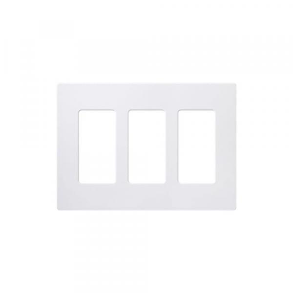 LUTRON CW-3-WH Claro Wall Plate 3 GANG  WH