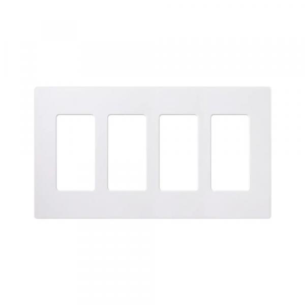 LUTRON CW-4-WH Claro Wall Plate 4 GANG  WH