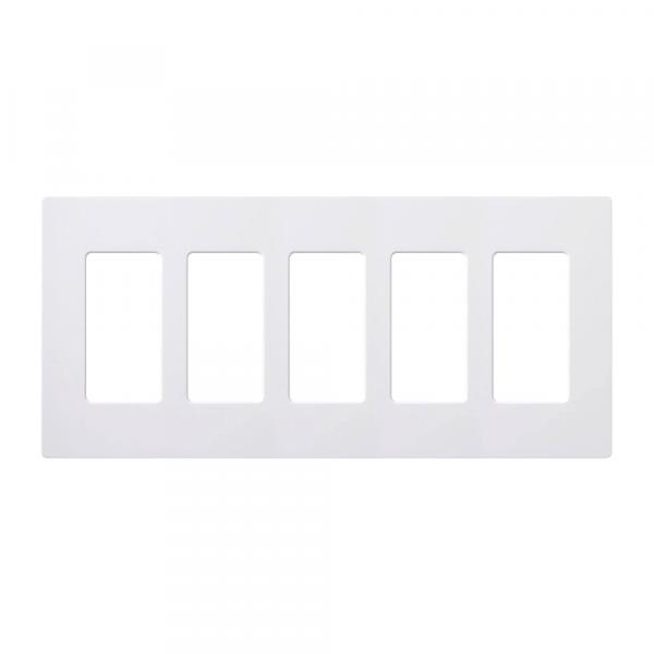 LUTRON CW-5-WH Claro Wall Plate 5 GANG  WH