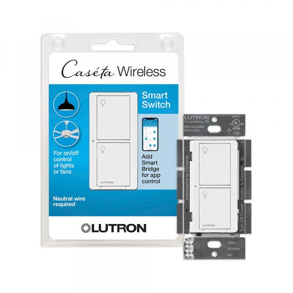 LUTRON PD-5WS-DV-WH Caseta DV 5A Switch 2WY WH