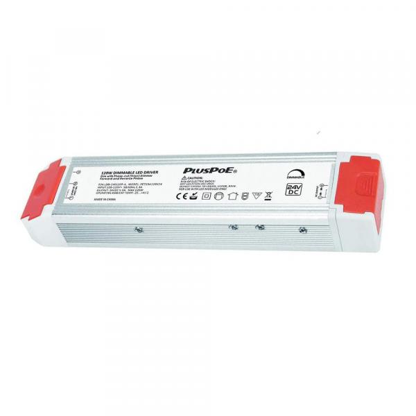 PLUSPOE 24V 120W Dimmable Led Driver, 110V AC to 24V DC Low Votage