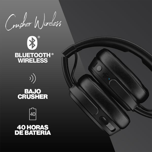 Skullcandy CRUSHER WIRELESS OVER EAR BLACK/CORAL/BLACK