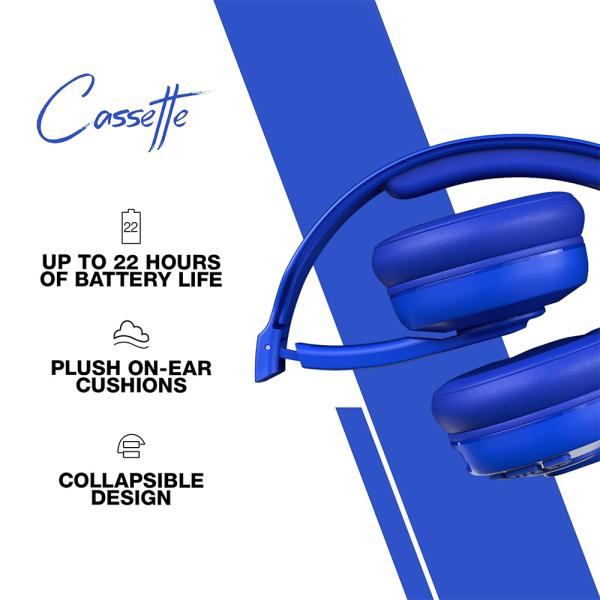 Skullcandy CASETTE WIRELESS ON EAR COBALT BLUE