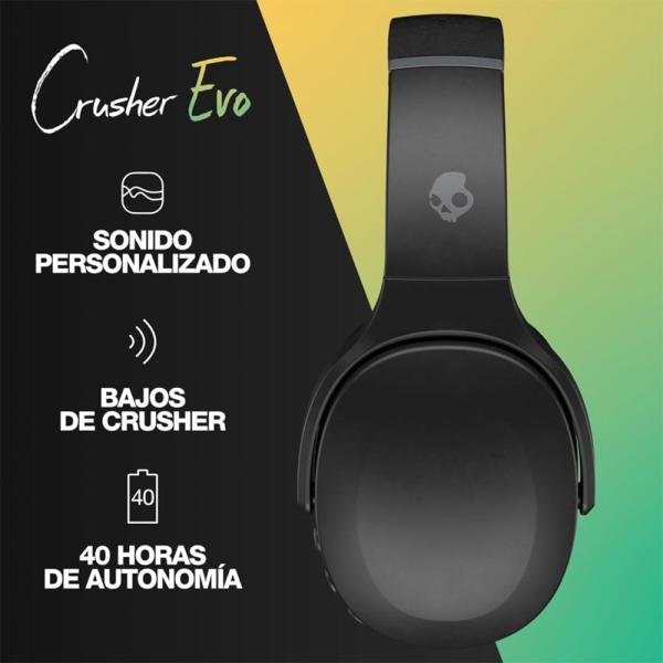 Skullcandy CRUSHER EVO  WIRELESS OVER EAR TRUE BLACK