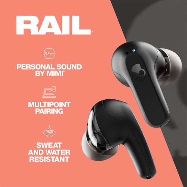 Skullcandy RAIL TRUE  WIRELESS IN EAR TRUE BLACK